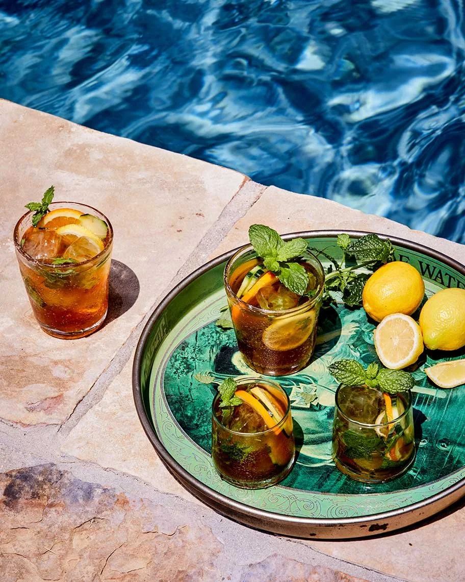 Drink and beverage styling by Marah Abel, food stylist