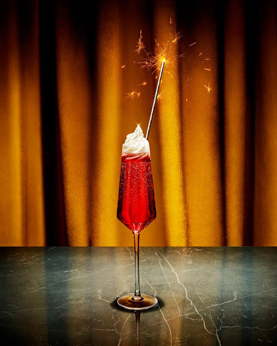 Drink and beverage styling by Skylar Edberg, food stylist