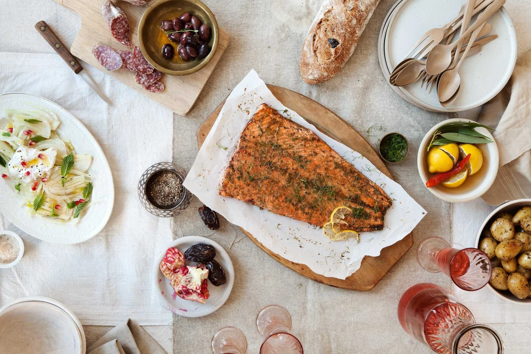 Seafood styling by Julie Hopper, food stylist