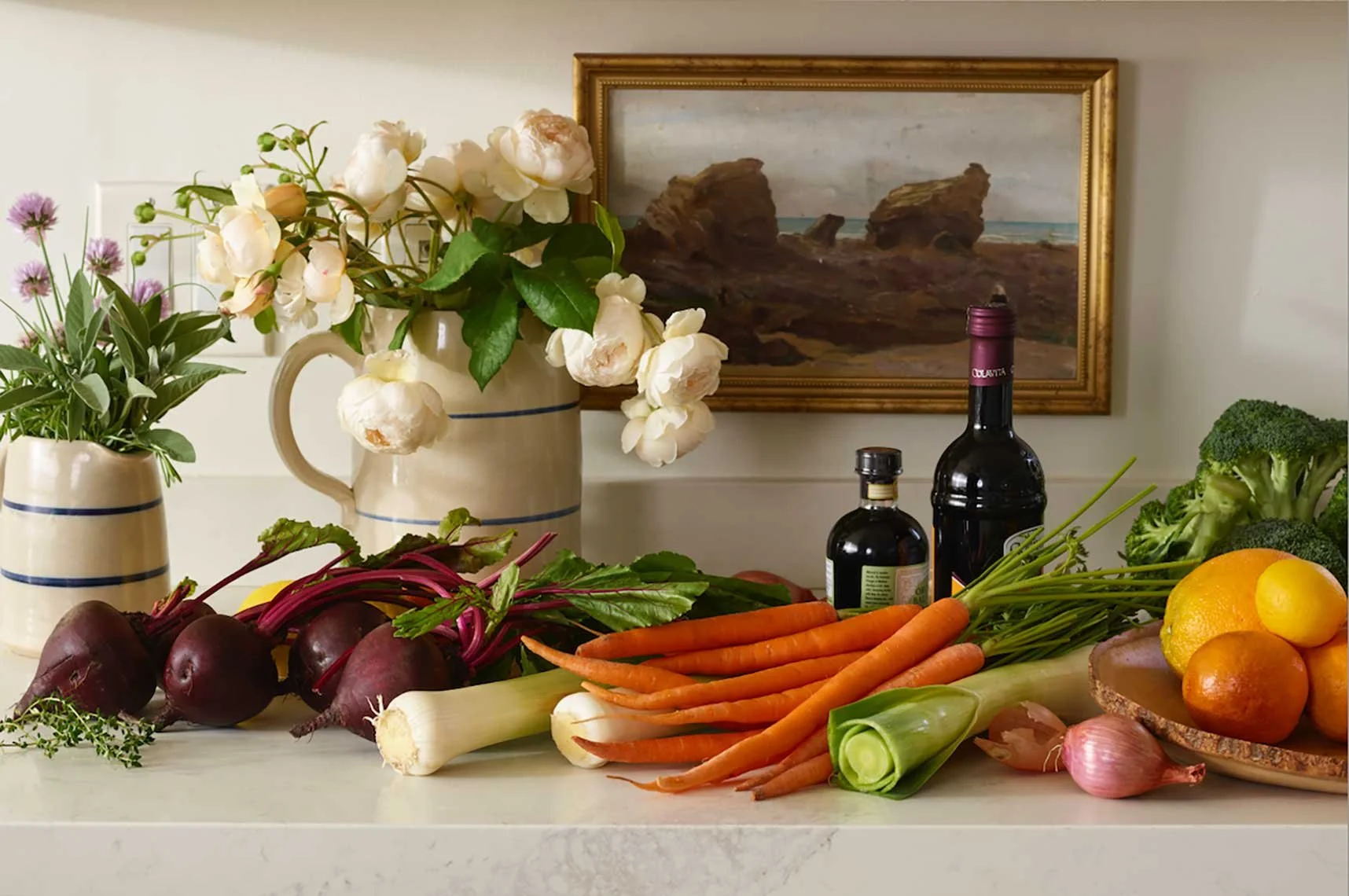 Food and beverage styling by Marah Abel, food stylist