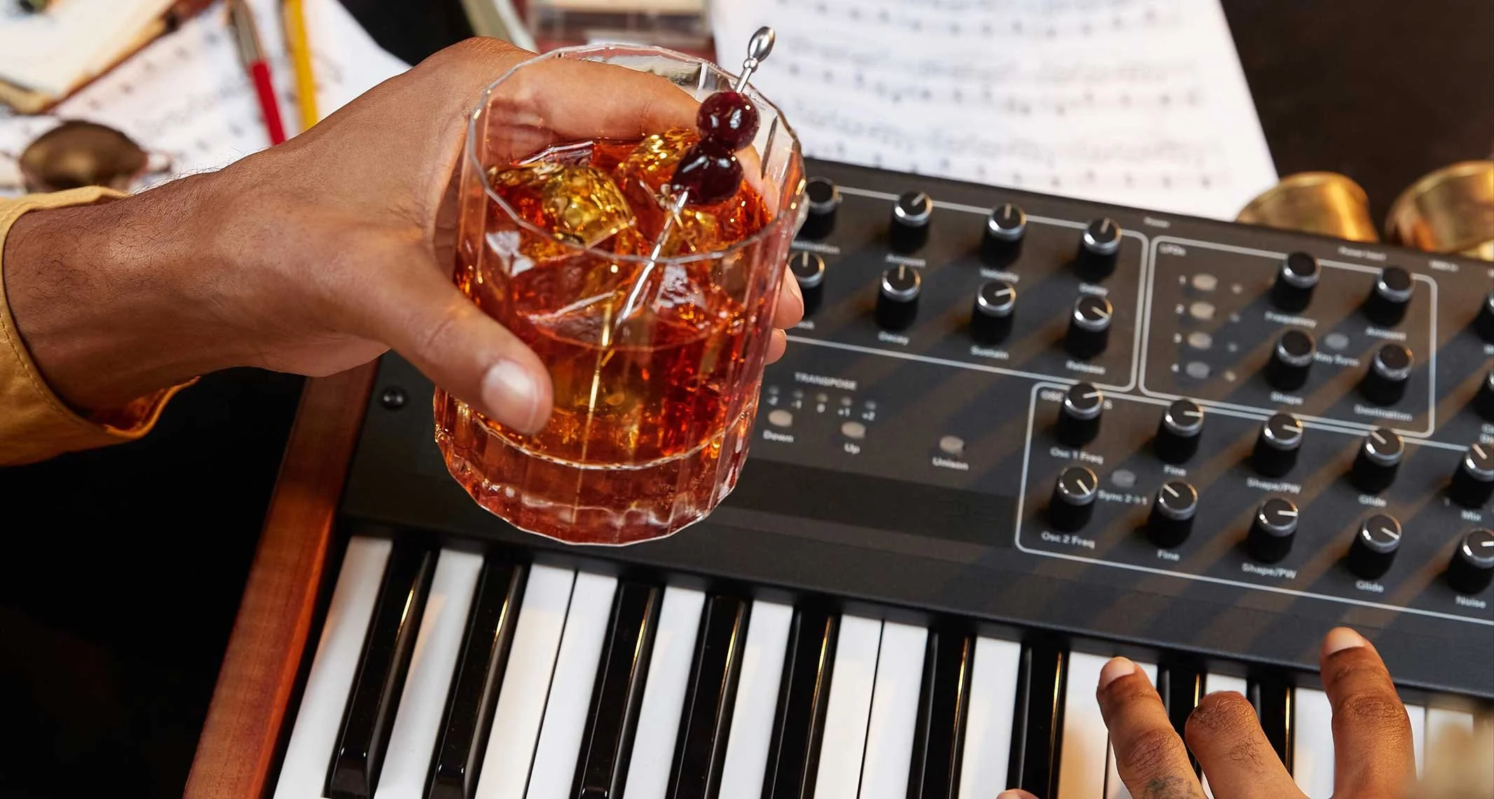 Drink and beverage styling by Marah Abel, food stylist