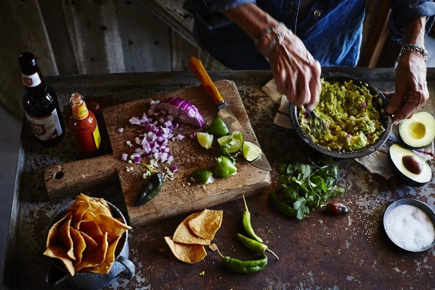 Published cookbook and editorial work by Nathan Carrabba, food, beverage and cosmetic stylist
