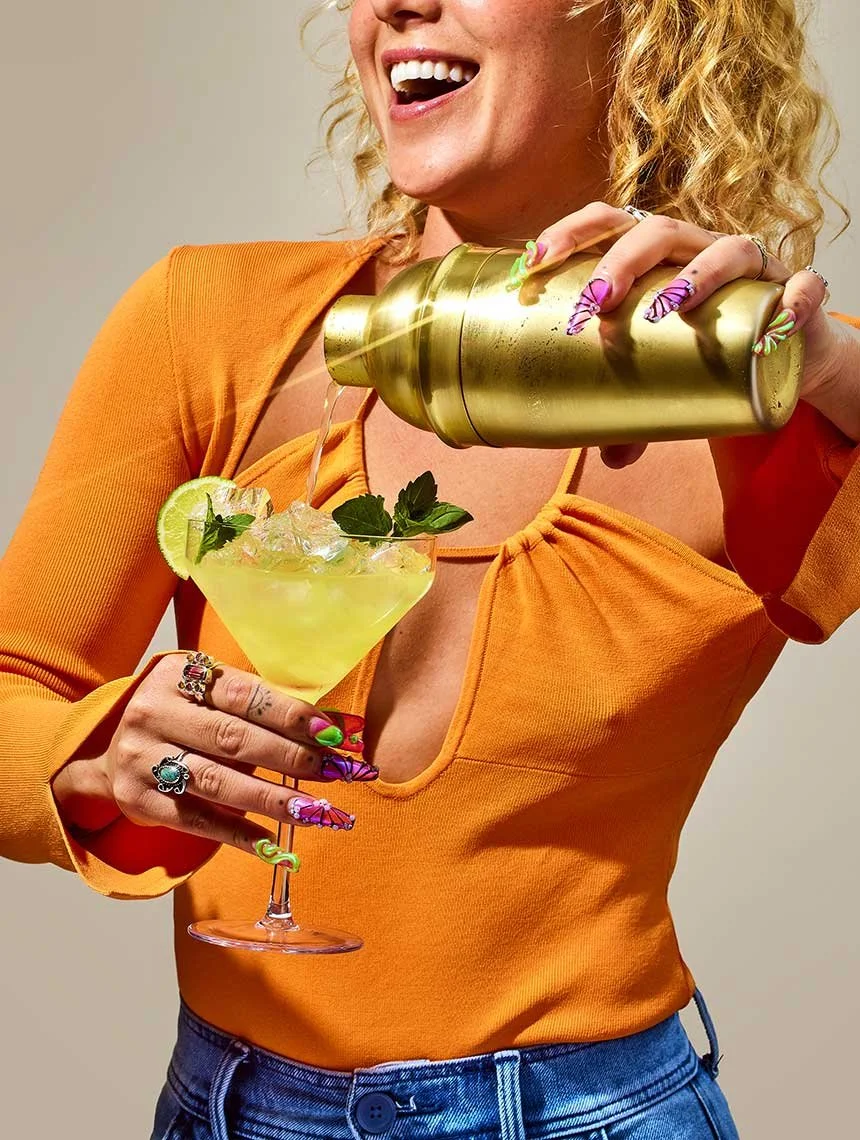 Drink and beverage styling by Skylar Edberg, food stylist