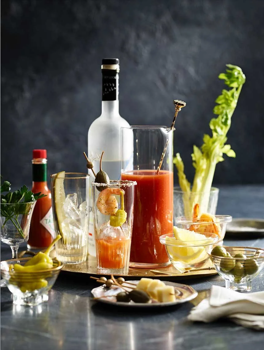 Drink and beverage styling by Marah Abel, food stylist