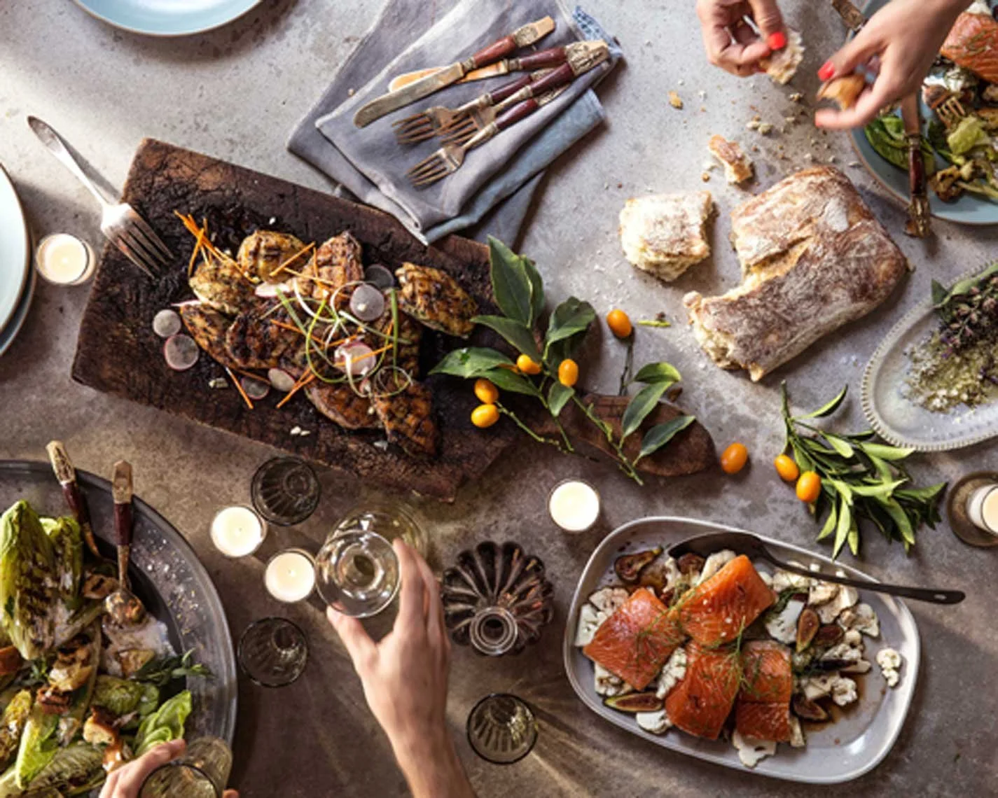 Savory food styling by Marah Abel, food stylist