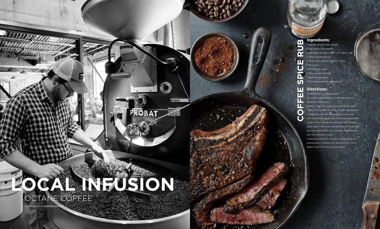 Published cookbook and editorial work by Nathan Carrabba, food, beverage and cosmetic stylist