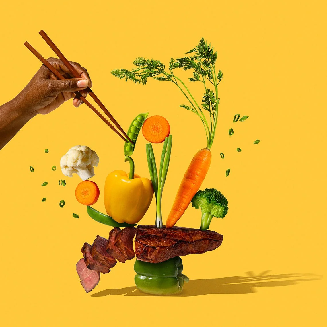 Food and beverage styling by Marah Abel, food stylist