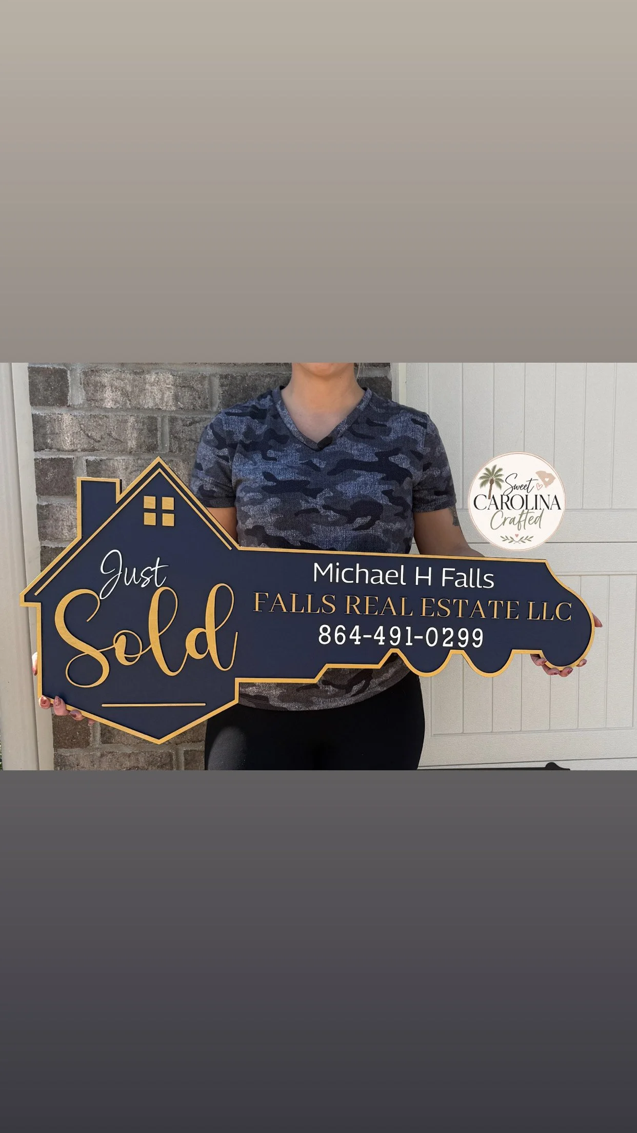Personalized Realtor Closing Key Sign
