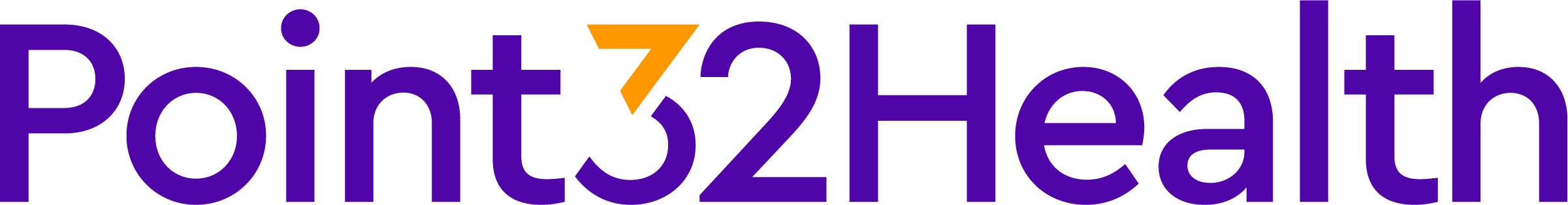 Close-up view of a word cloud emphasizing the text 'Point 3 Health' in large purple font with a small orange number 1 above the letter 'o'.