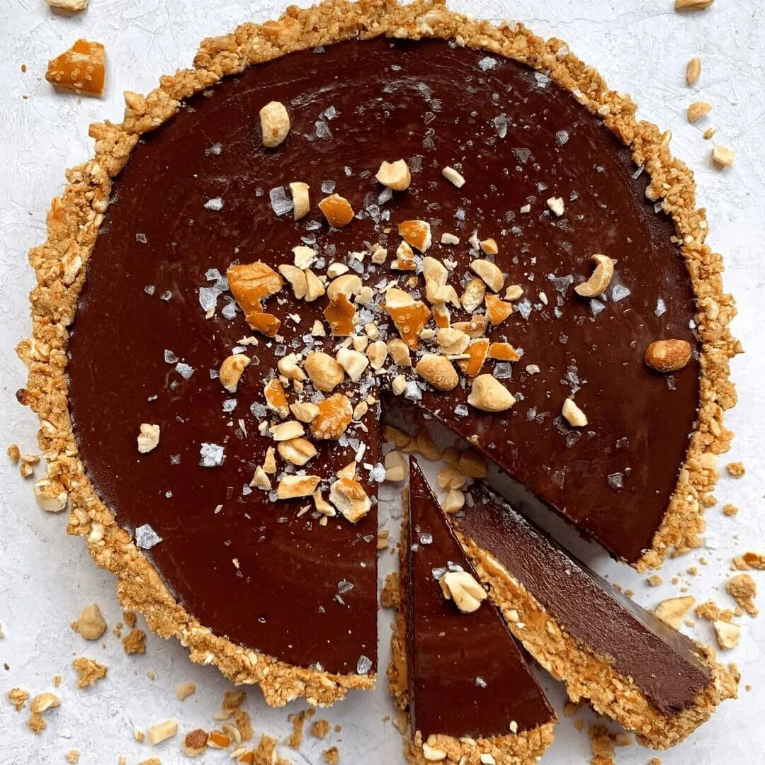 Djuna's Chocolate Peanut Butter Pretzel Pie