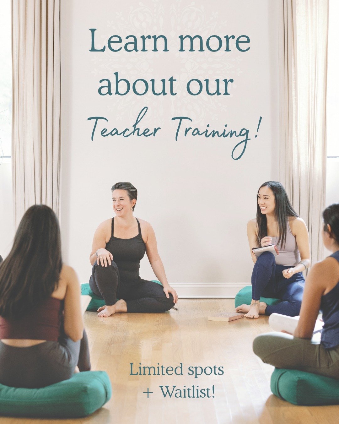 Interested in learning more about our upcoming teacher training? Join us on November 14 for a free class and info session! Attendees will be able to get questions answered and learn more about the training materials.

The class is free to attend. The