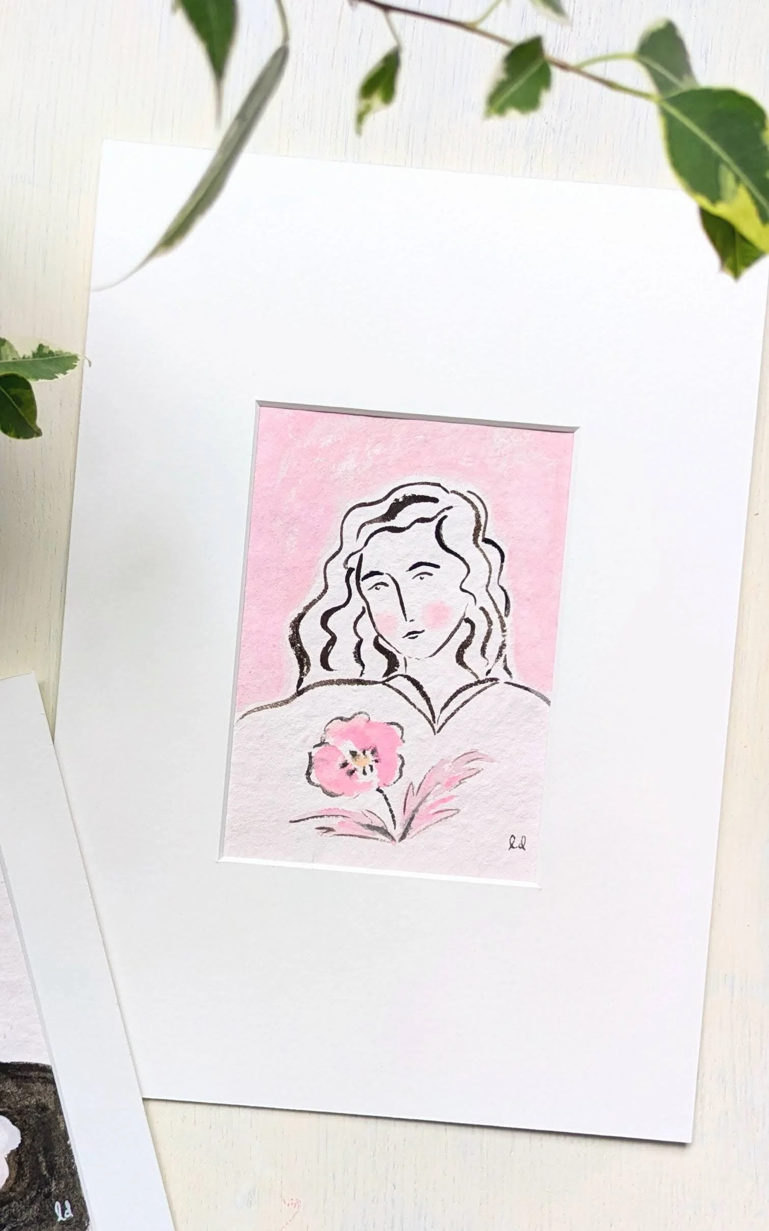 'Find Me in the Garden' Mini Original Painting, Unframed