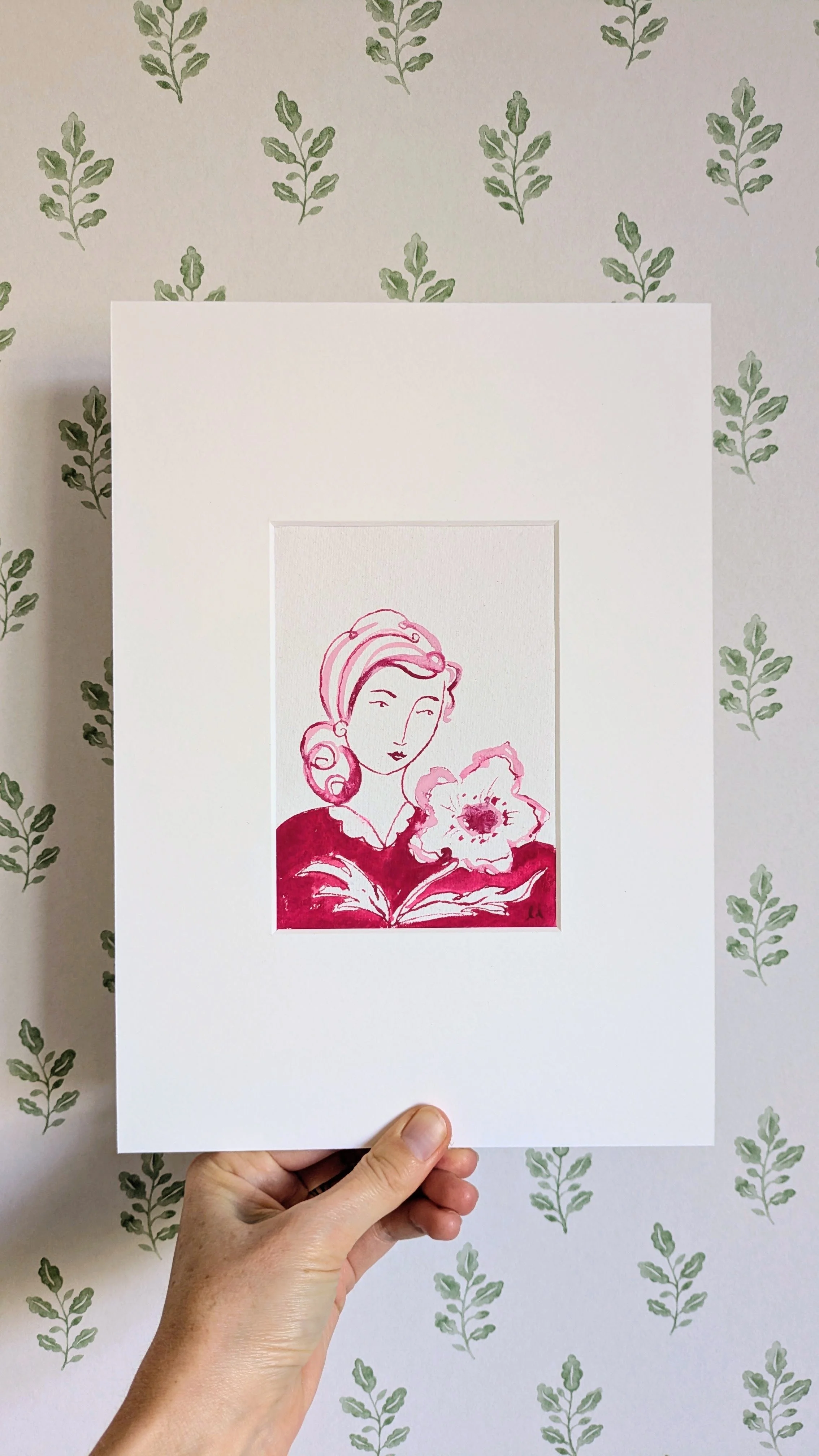 'Meg' Mini Original Painting, Unframed