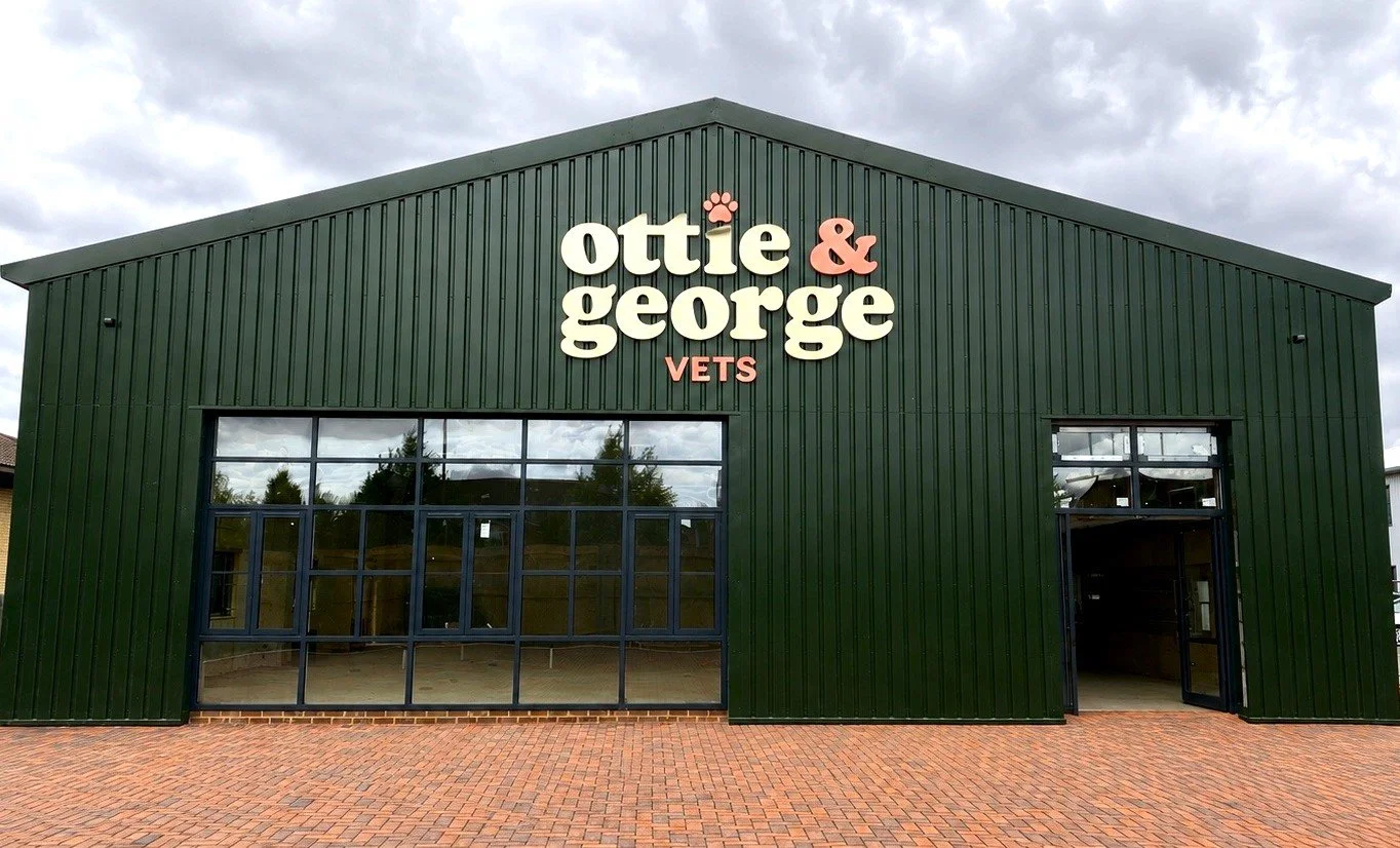 Architectural visual of the future of Ottie & George Vets practice on Jefferson Way in Thame