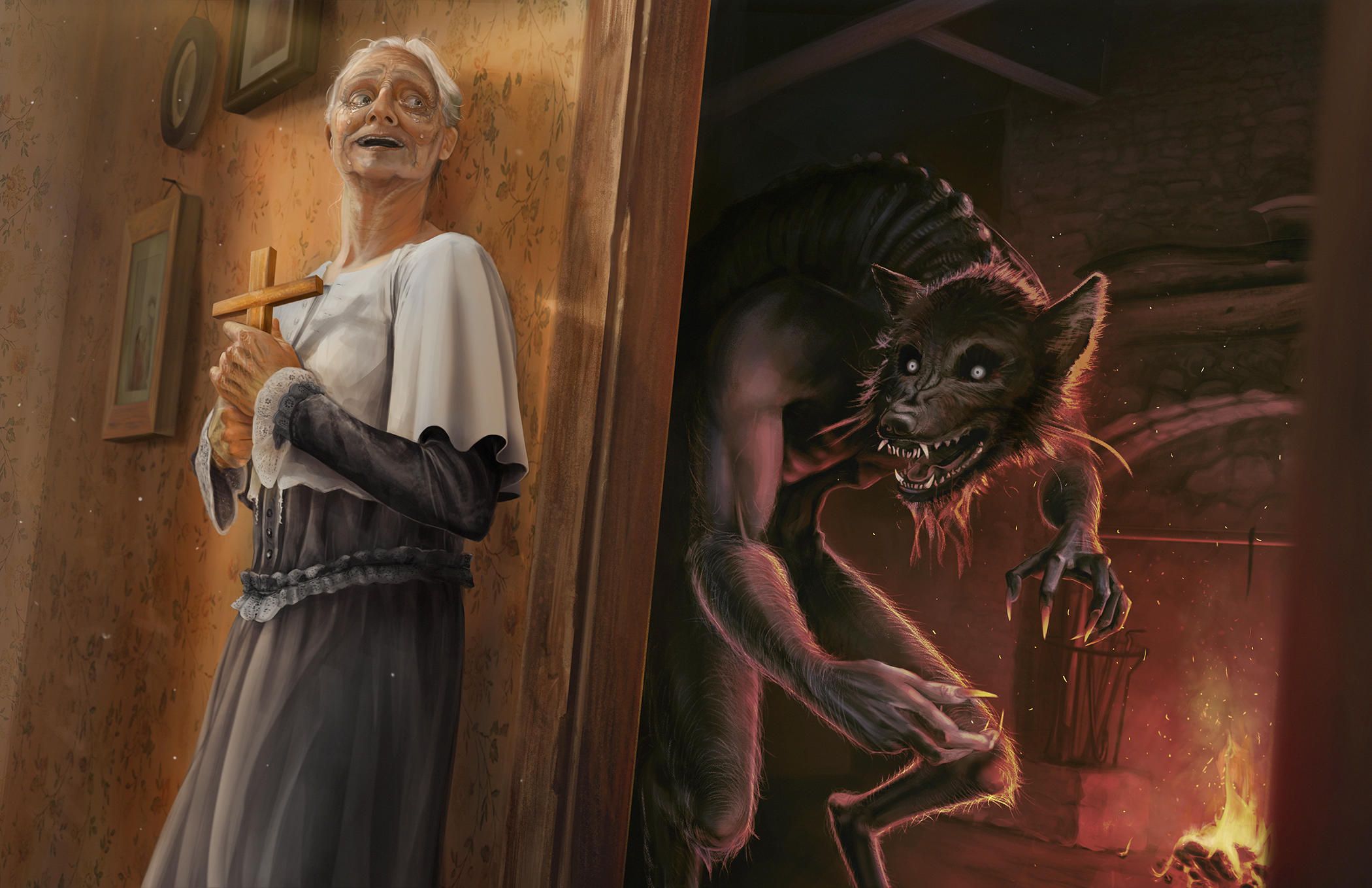 The Big Bad Wolf Key Art - Adobe Photoshop