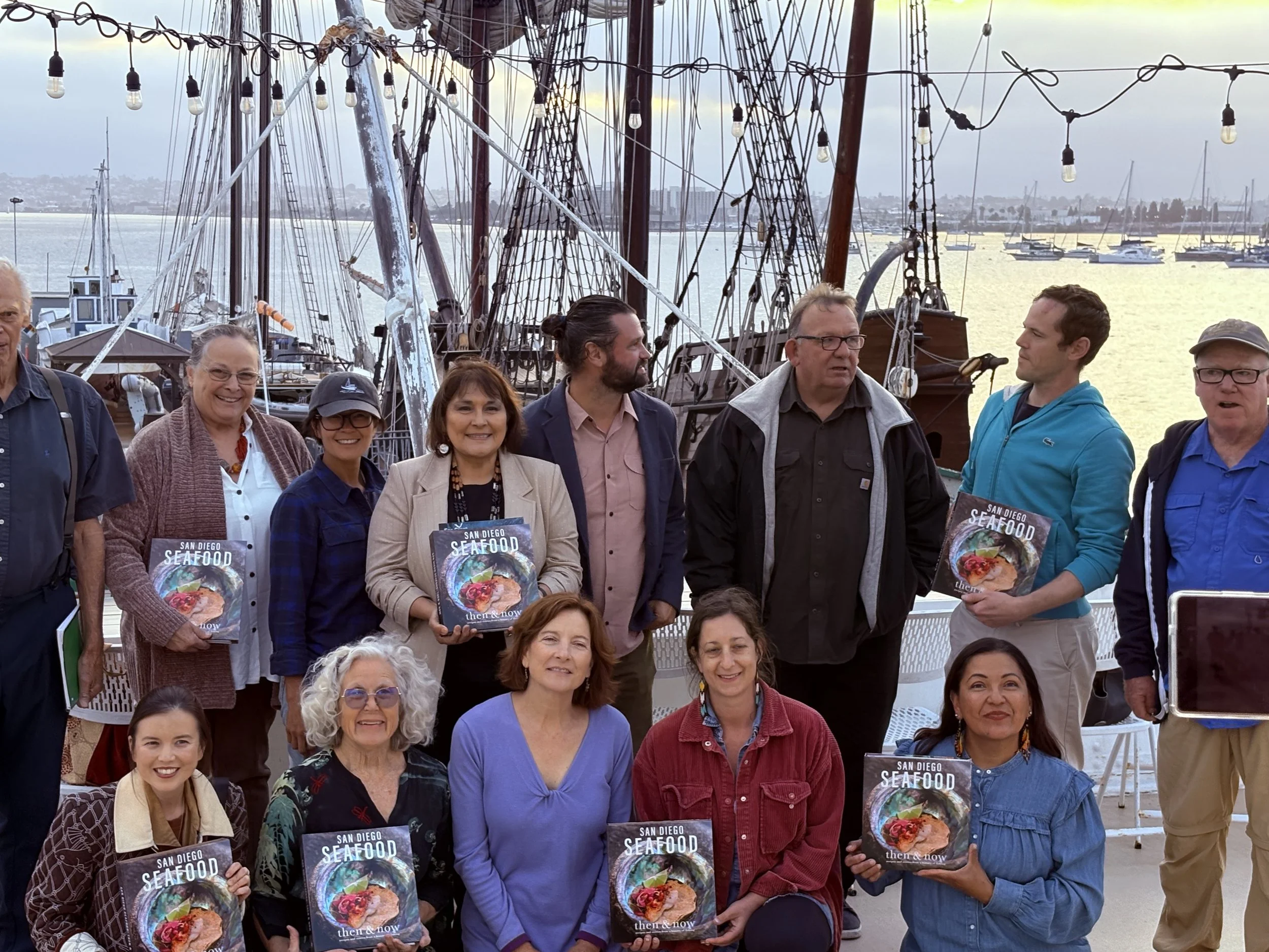 Cookbook signing at the Maritime Museum of San Diego