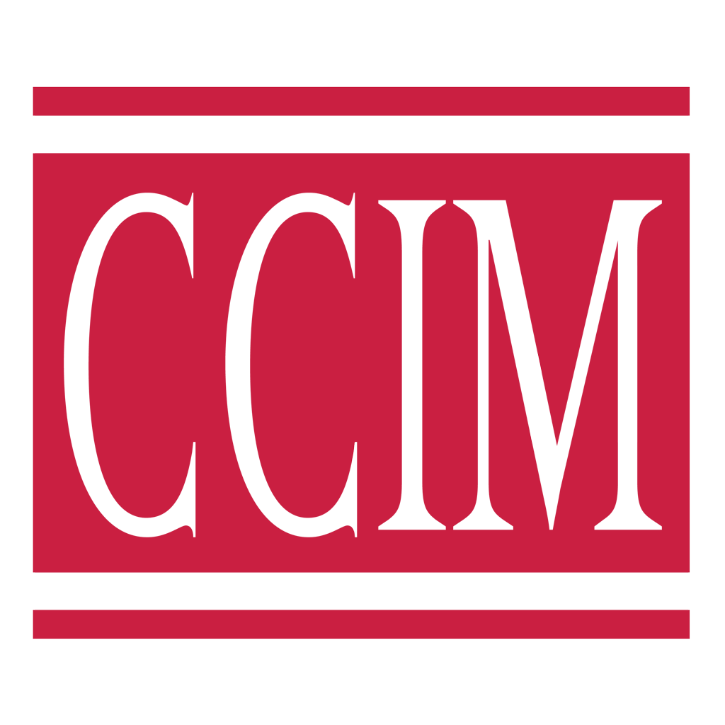 Logo with the text "CCM" in black on a red background, surrounded by horizontal red lines above and below.