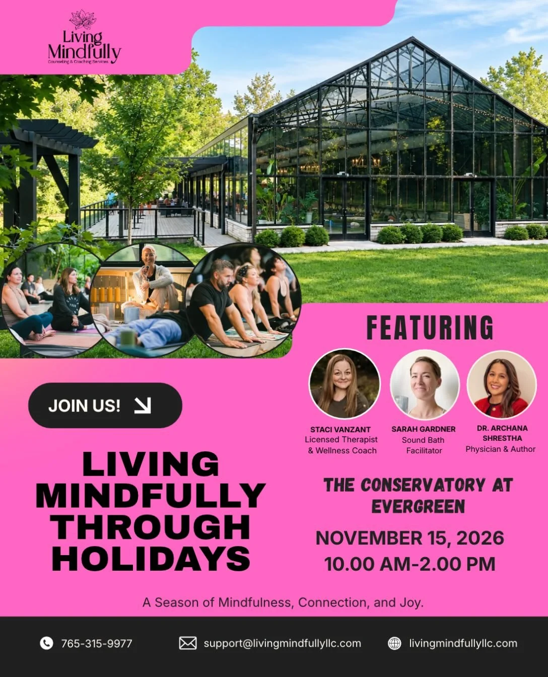 The holiday season can be full of beautiful moments, but it can also leave us feeling pulled in a hundred different directions. What if we took a day to slow down, reconnect, and be more intentional about how we move through this season? 🍂

Join us 