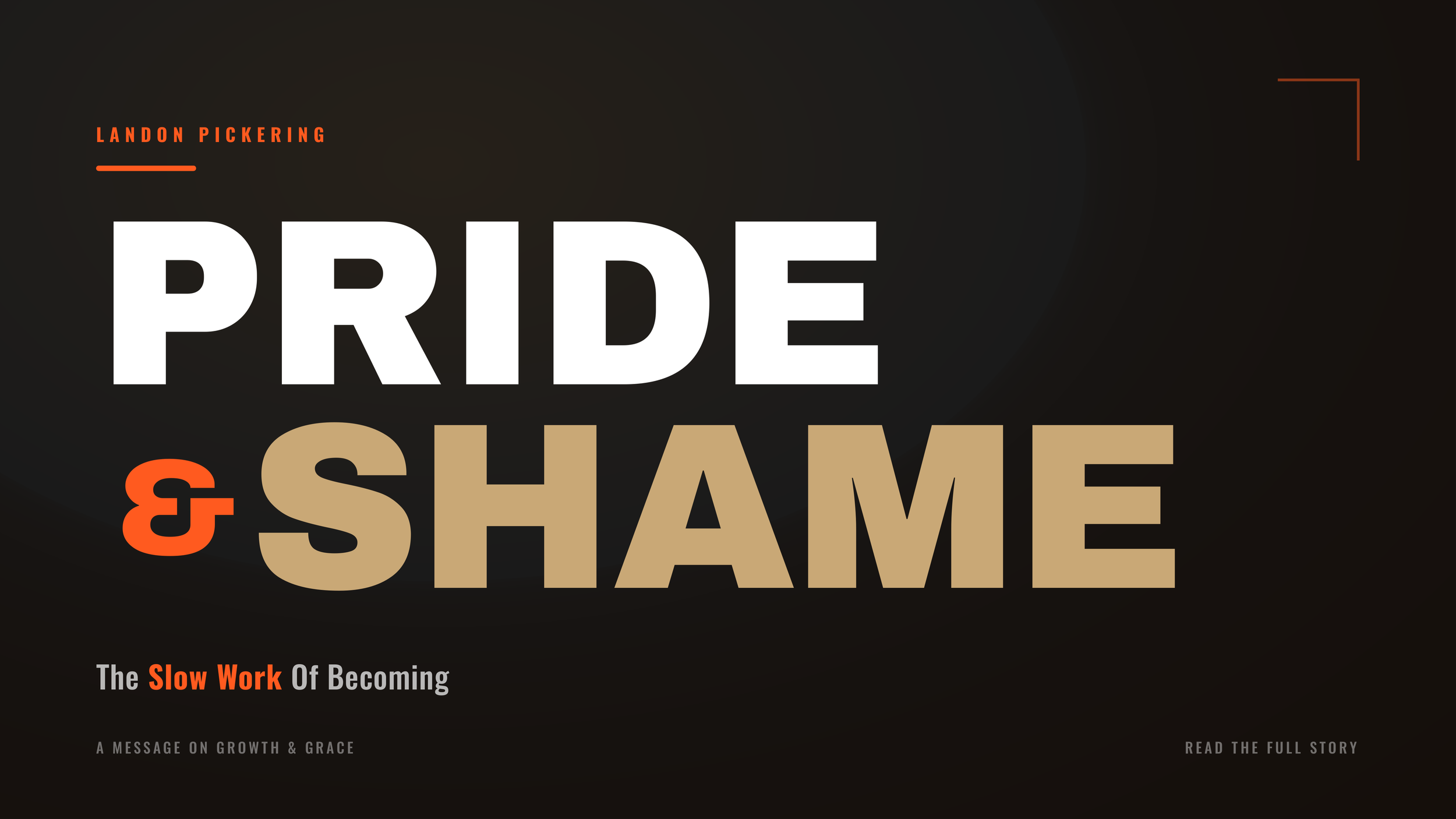 Pride, shame, and the slow work of becoming