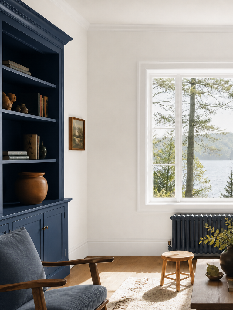 A job in Upper Greenwood Lake where we matched color-matched cabinets and did walls and trim.