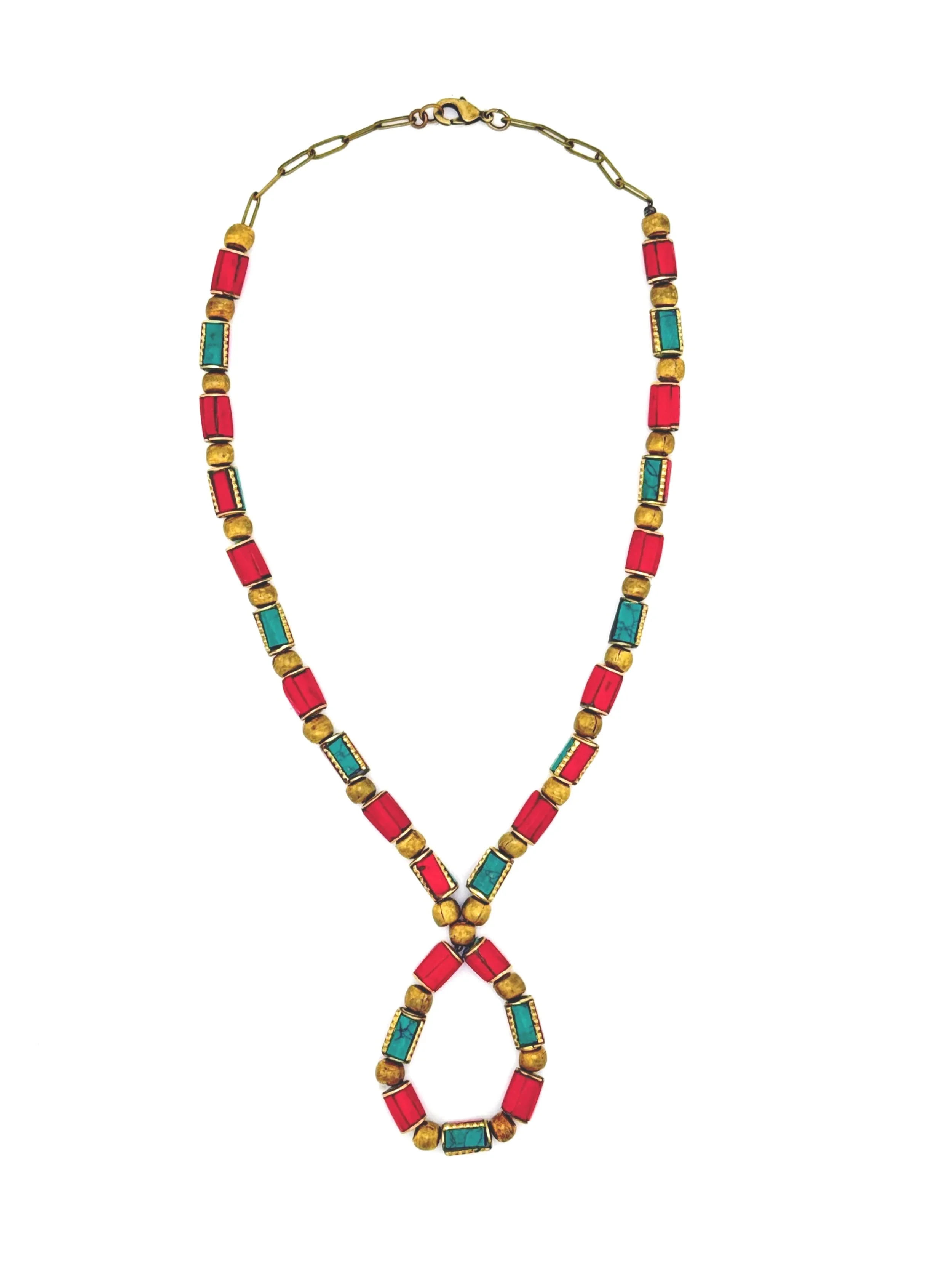 Tibetan Style Beads with a Twist N044