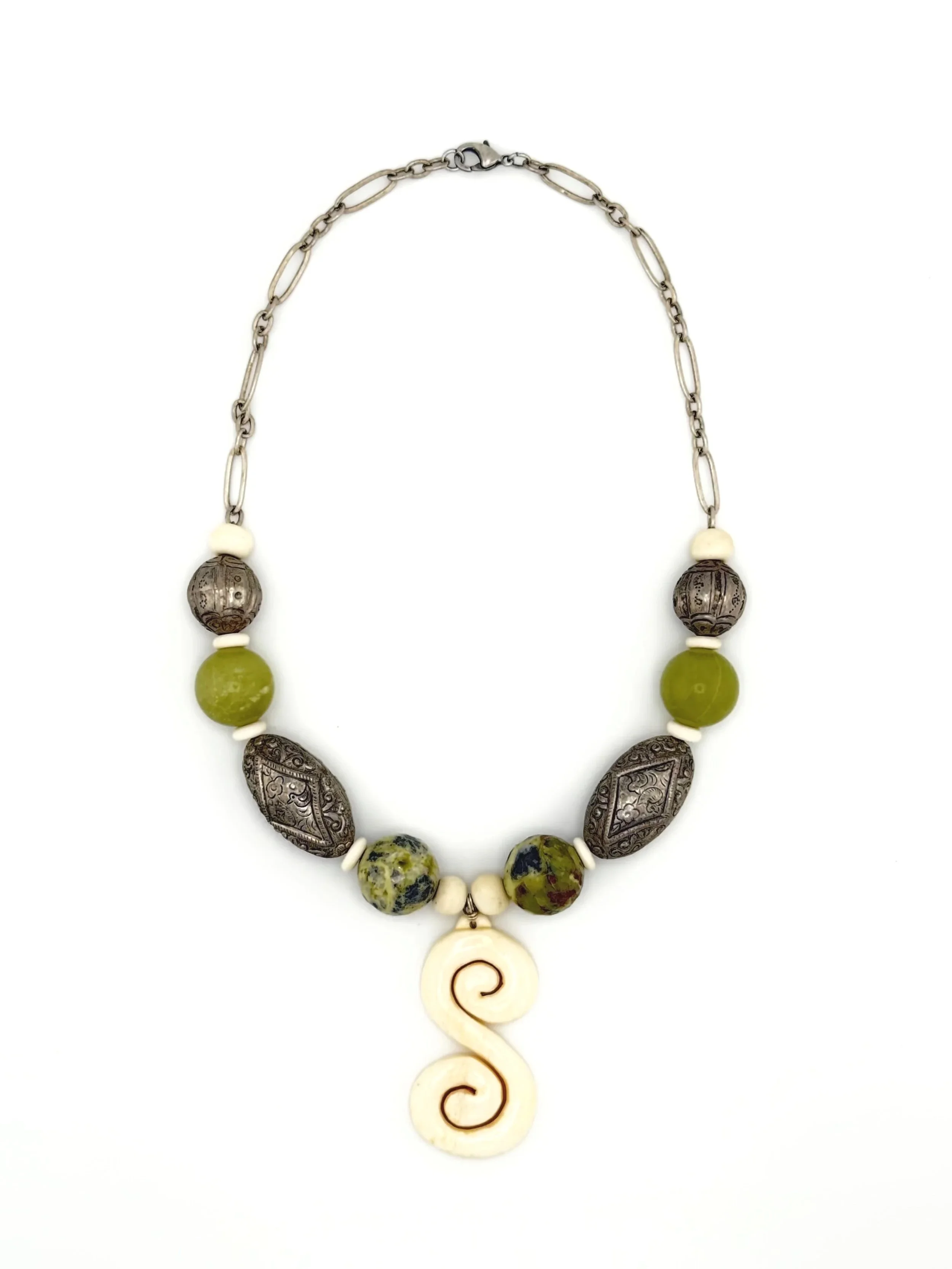 Maori Double Spiral Pendant N003