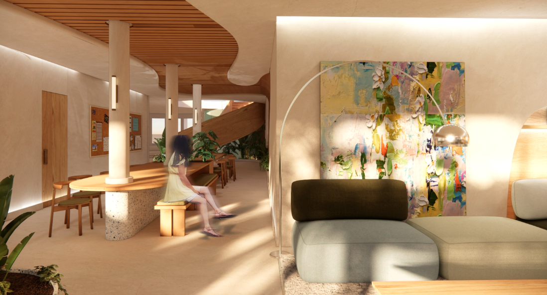reception lounge by Jasmin Heimerl