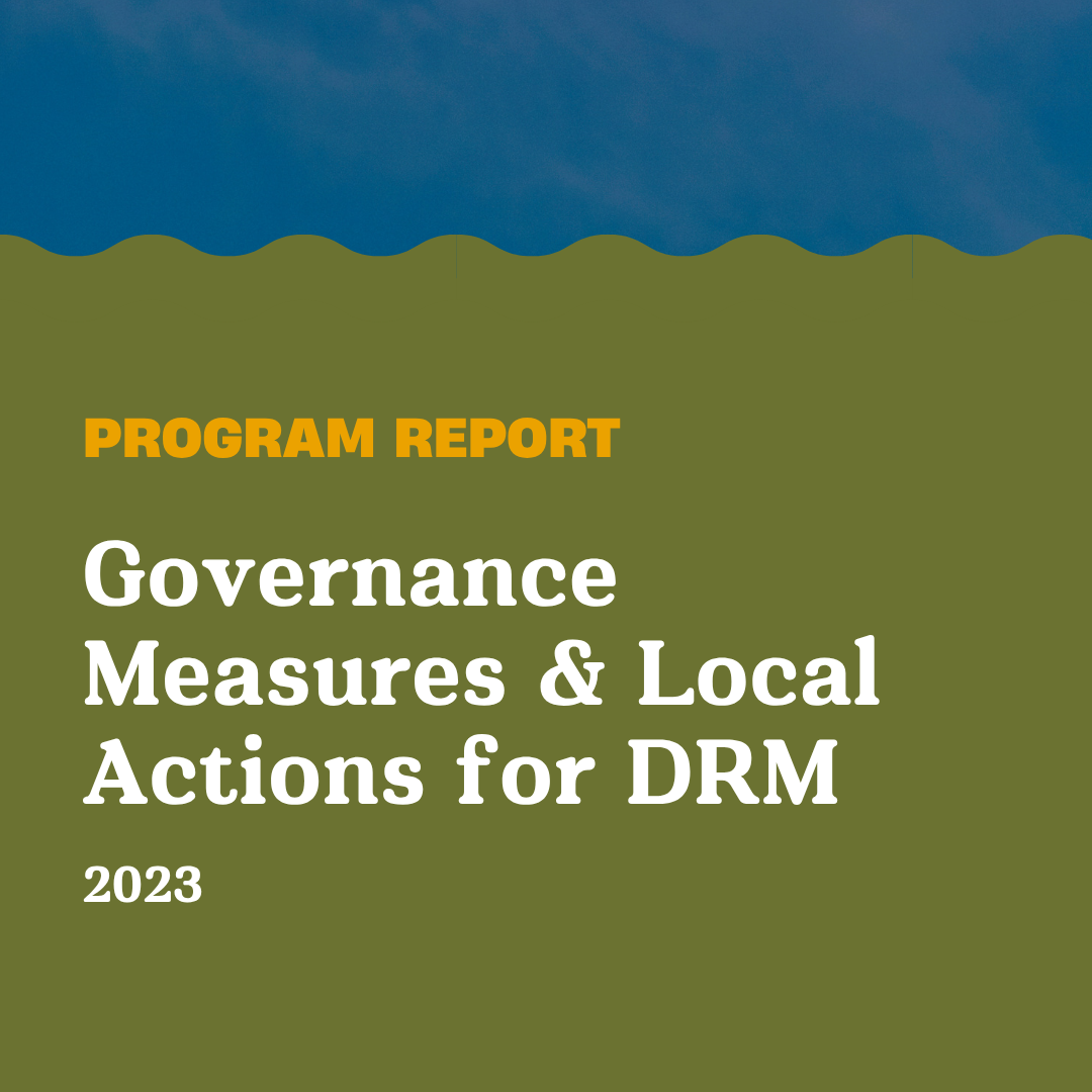 Governance Measures & Local Actions for DRM