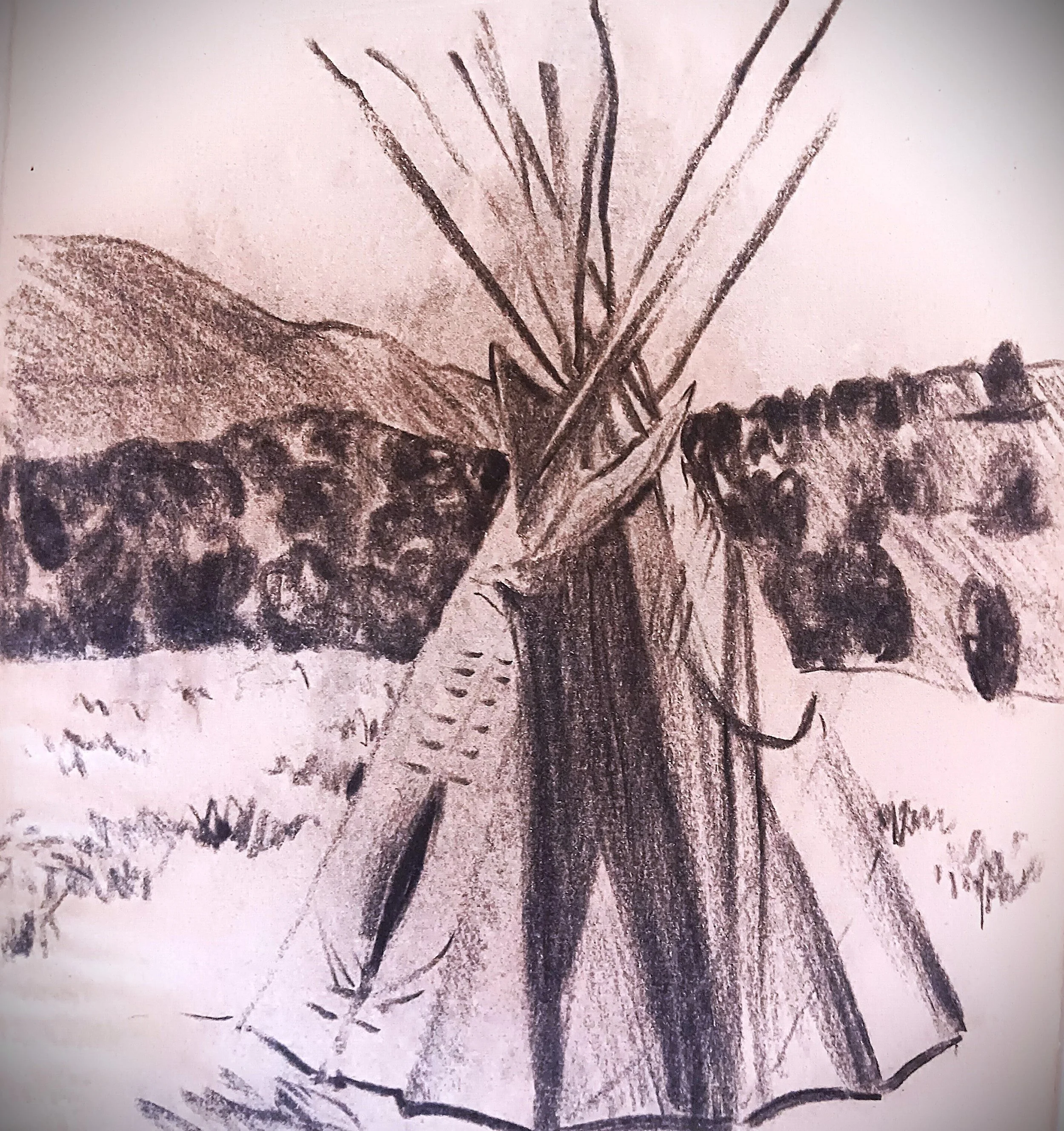 Charcoal Teepee