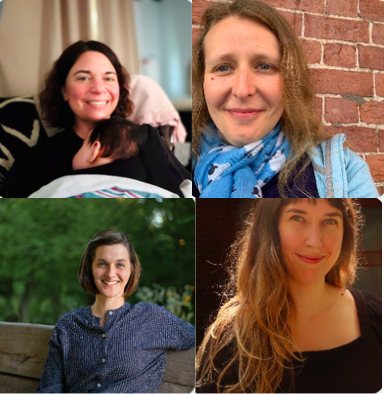Four women's photo who are part of the Pittsburgh Doula Collective, including Elissa.