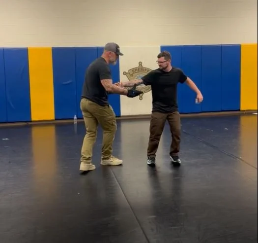 Tim Higgins II demonstrating the GLOVE at Maricopa County in Arizona