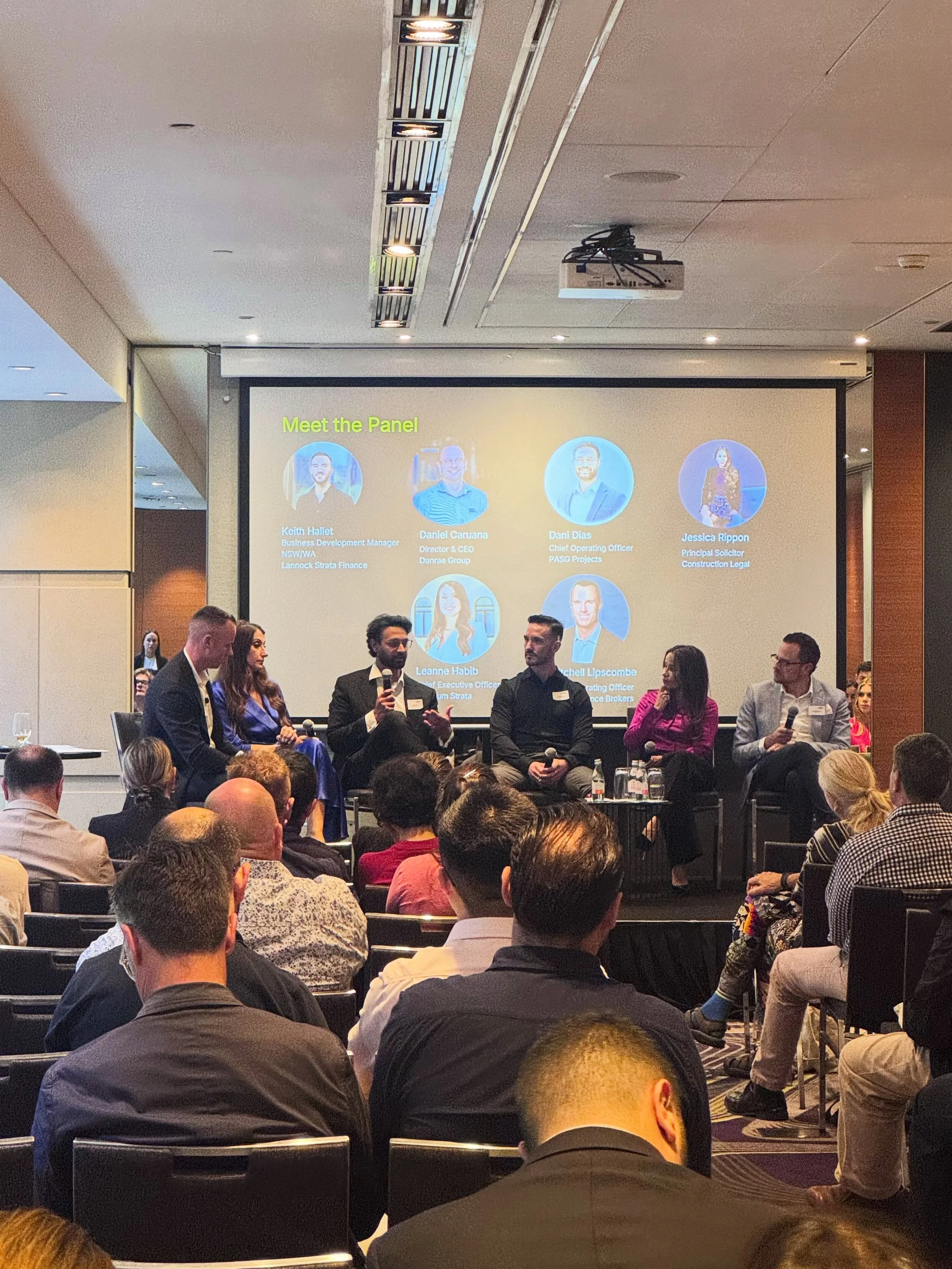 Bringing industry thought leaders together for an insightful evening of conversation in Sydney.

A panel event designed to share expertise, spark meaningful discussion and create genuine connections between industry peers.

#CorporateEvents #PanelDis