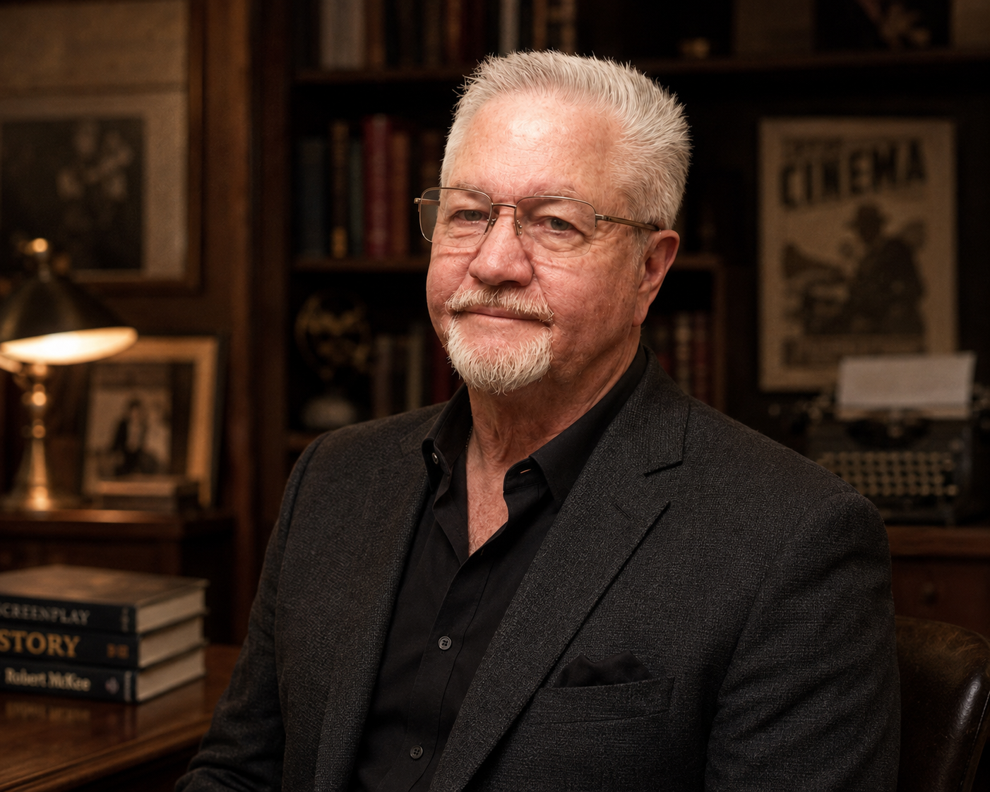 Portrait of John Eric Taylor, novelist and screenwriter.