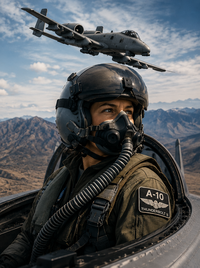 Major Victoria “Blaze” Stewart, fictional A-10 Thunderbolt II pilot in Steel Angels: Wings of Valor.