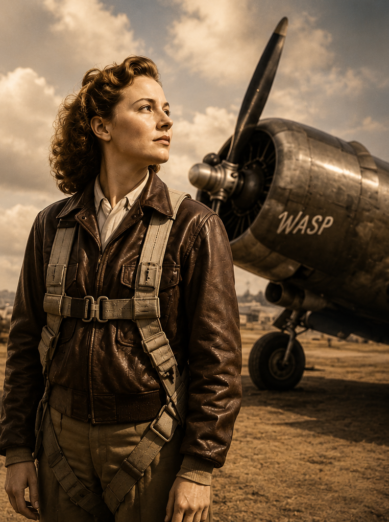 Eleanor “Ellie” Reed, fictional WWII Women Airforce Service Pilot in Steel Angels: Wings of Valor.