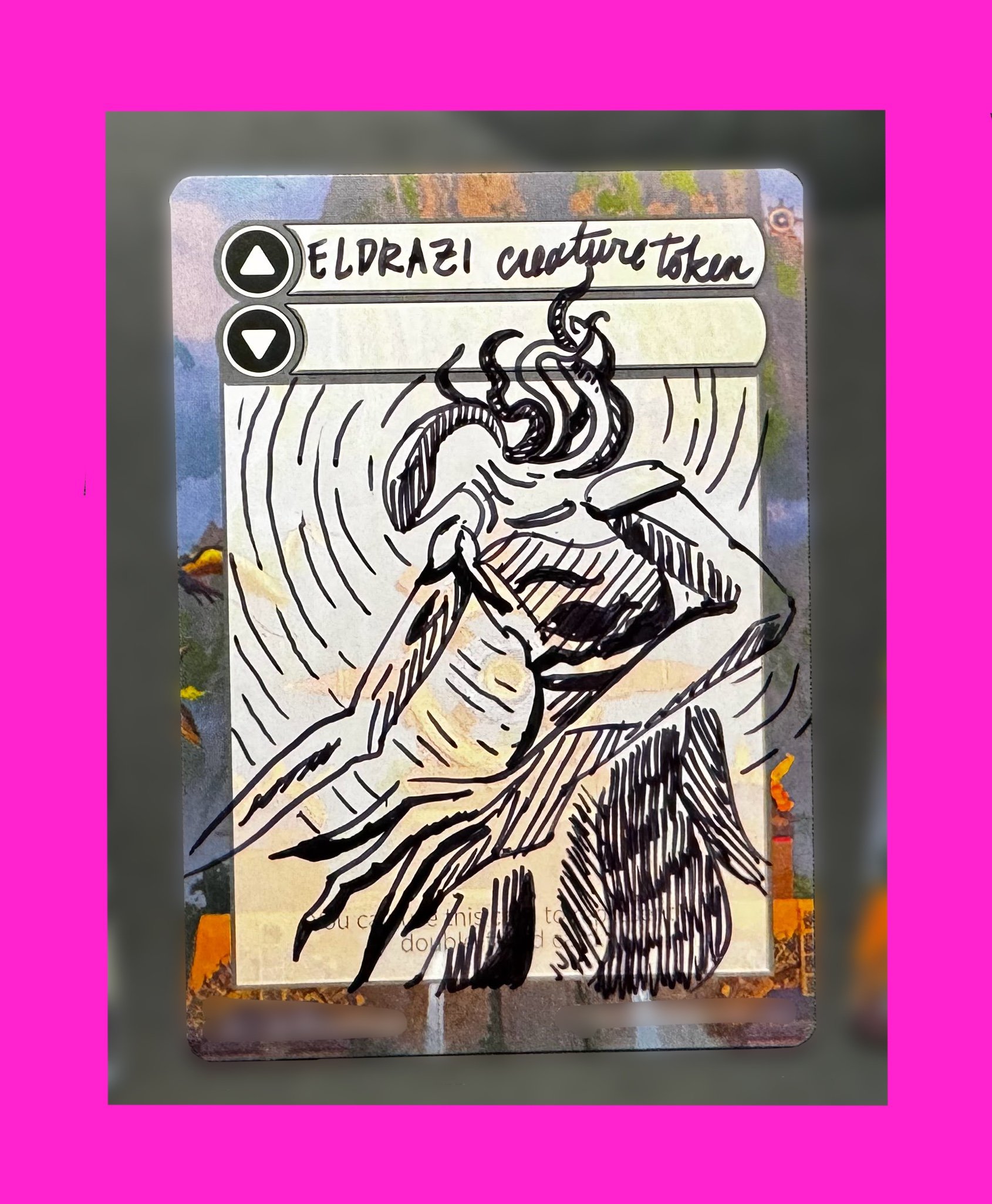 Hand-Drawn Magic The Gathering Proxy