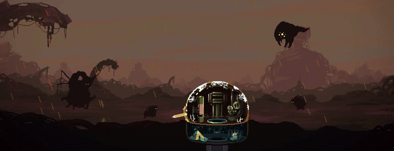 Dome Keeper gameplay of defending domes and digging for resources