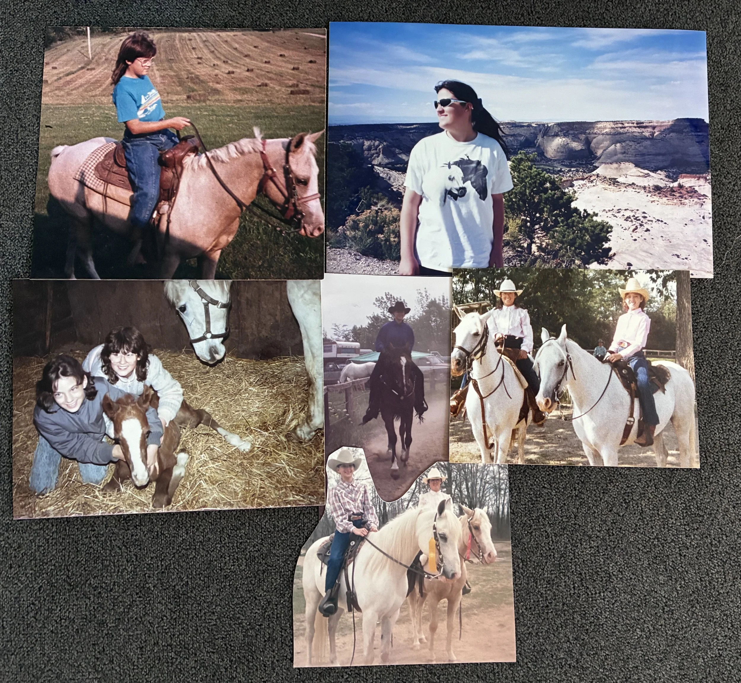 My story from old photos of my life with horses.