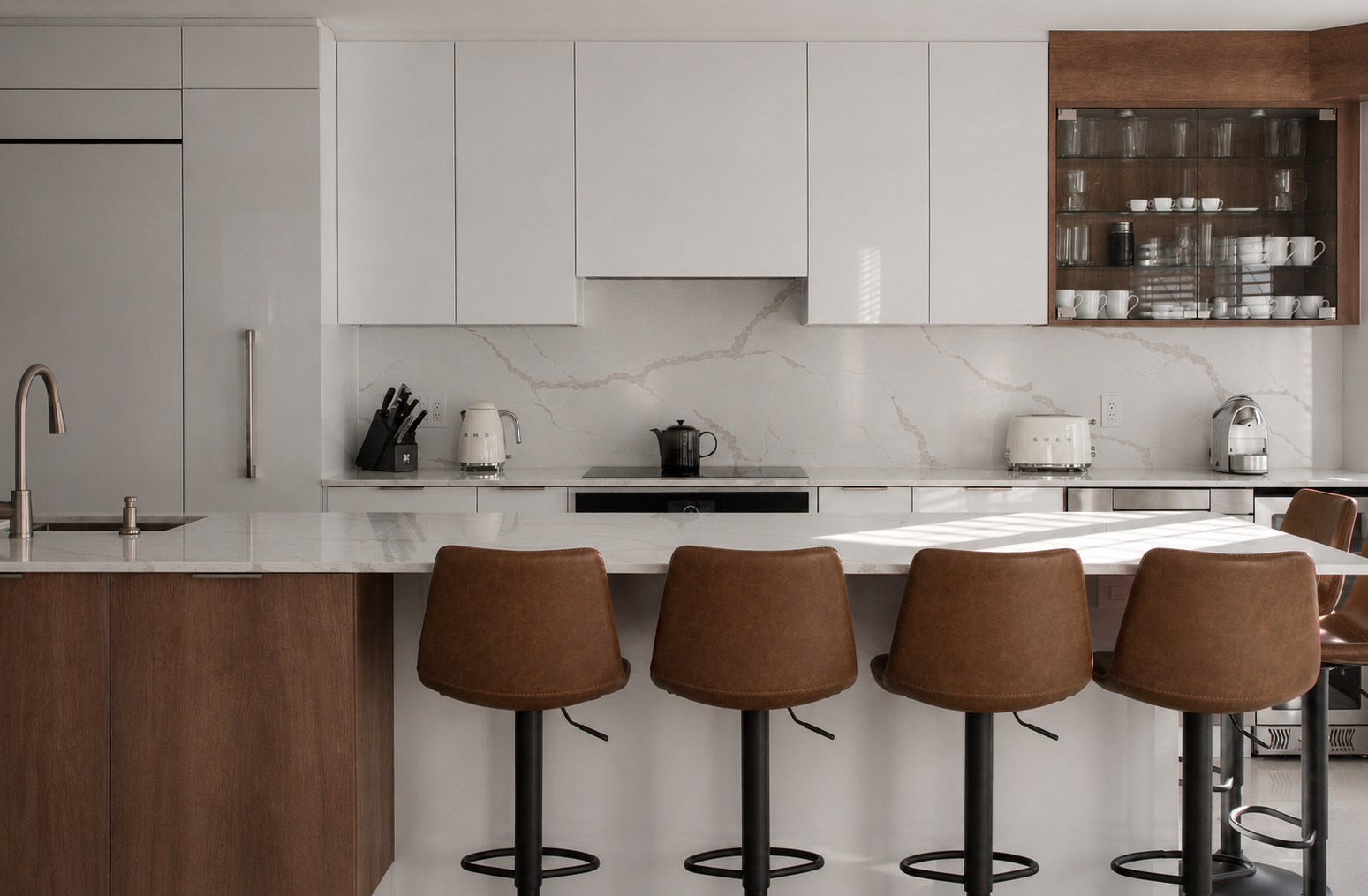 Modern Marble Kitchen with Leather Stools .png