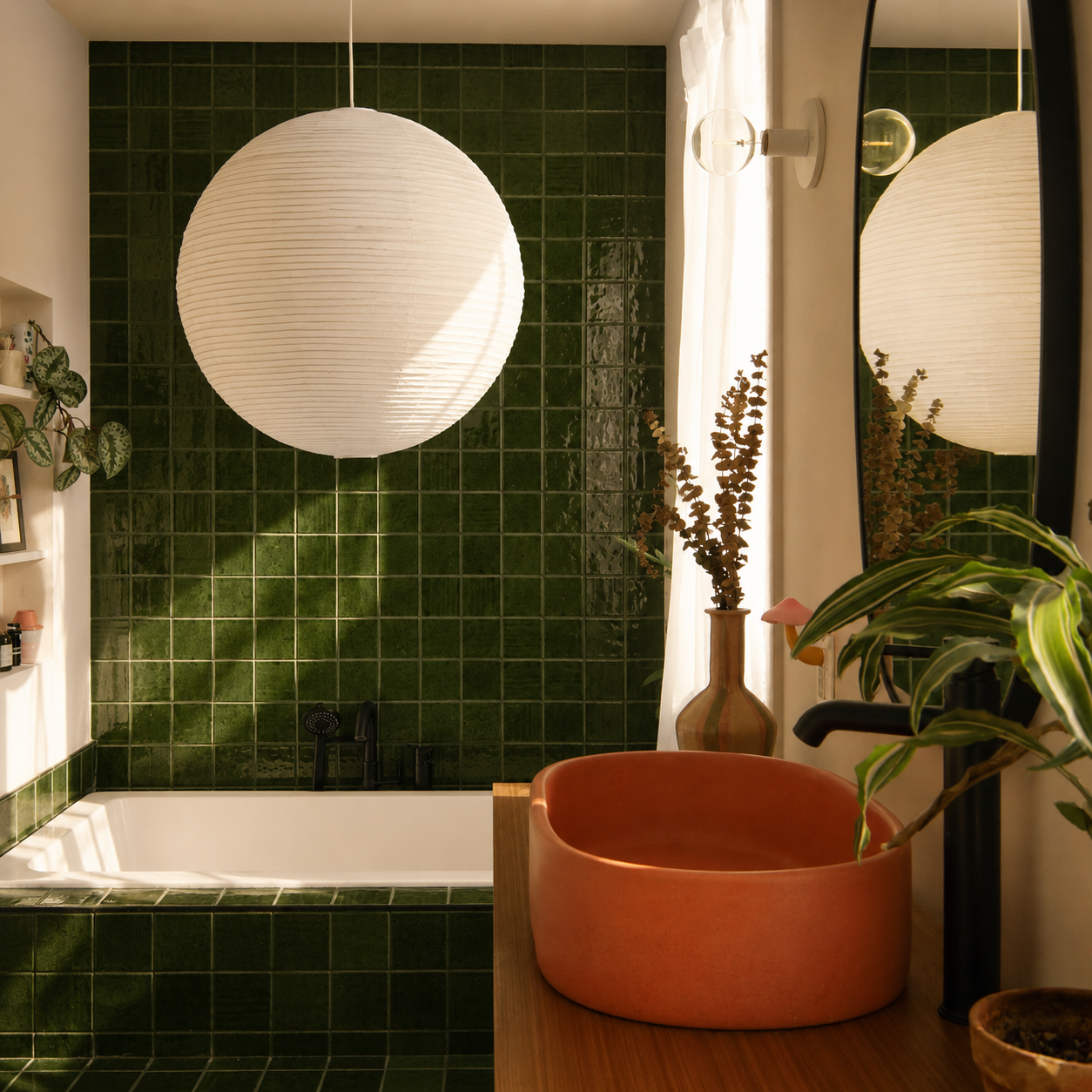Sunlit Green-Tiled Spa Bathroom.png