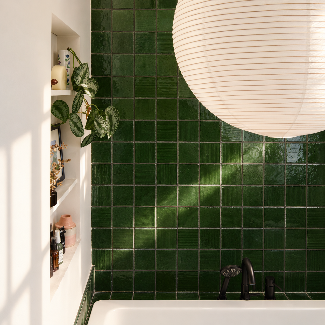 Sunlit Green Tile Bathroom Vignette.png