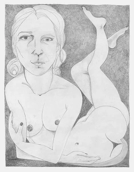 Spence, Olivia. The Halfling I. 2018. Pencil on paper.