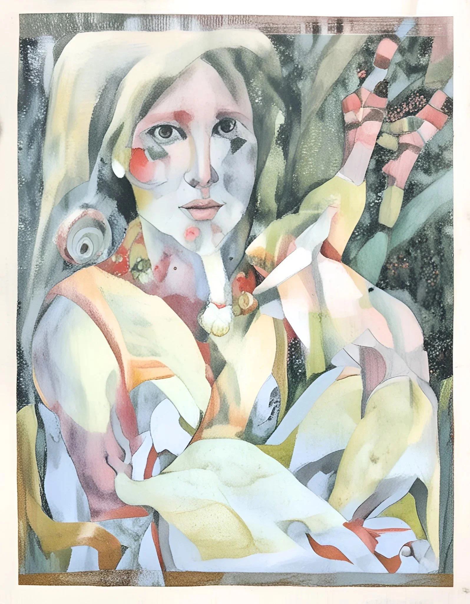 Spence, Olivia. The Halfling V. 2023. Pencil, ink and acrylic wash on bristol.