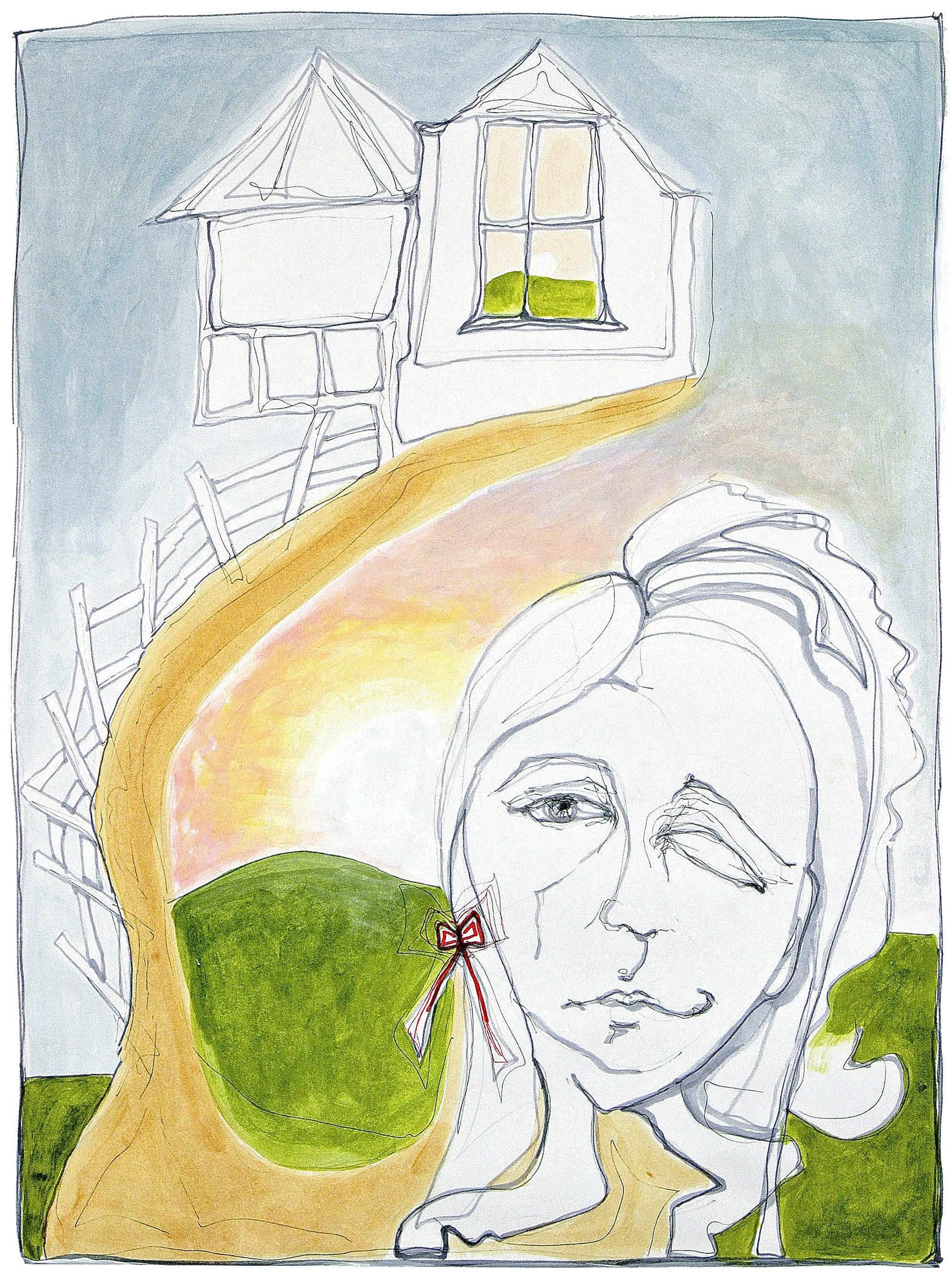 Spence, Olivia. oh Memory... 2010. Pencil and acrylic on paper.