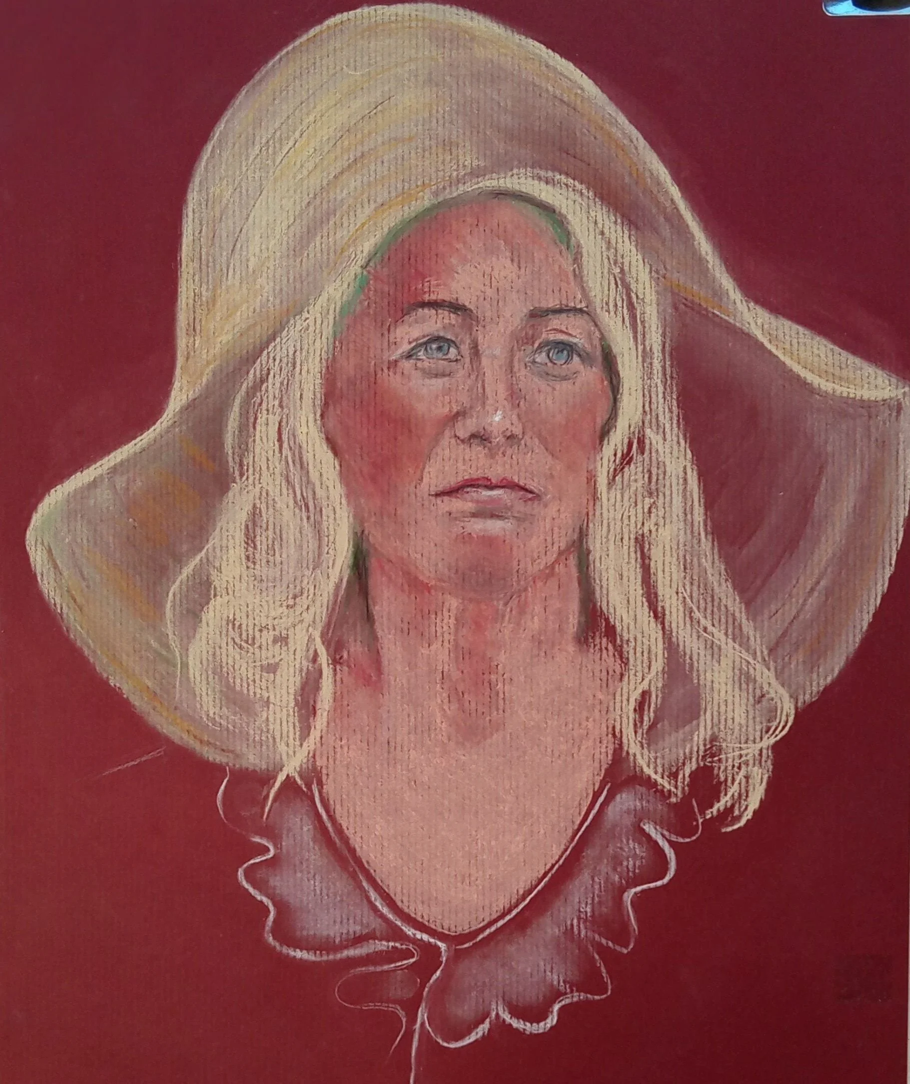 BJSPortraitArt.pastel.AlmostADerbyHat.min.jpg