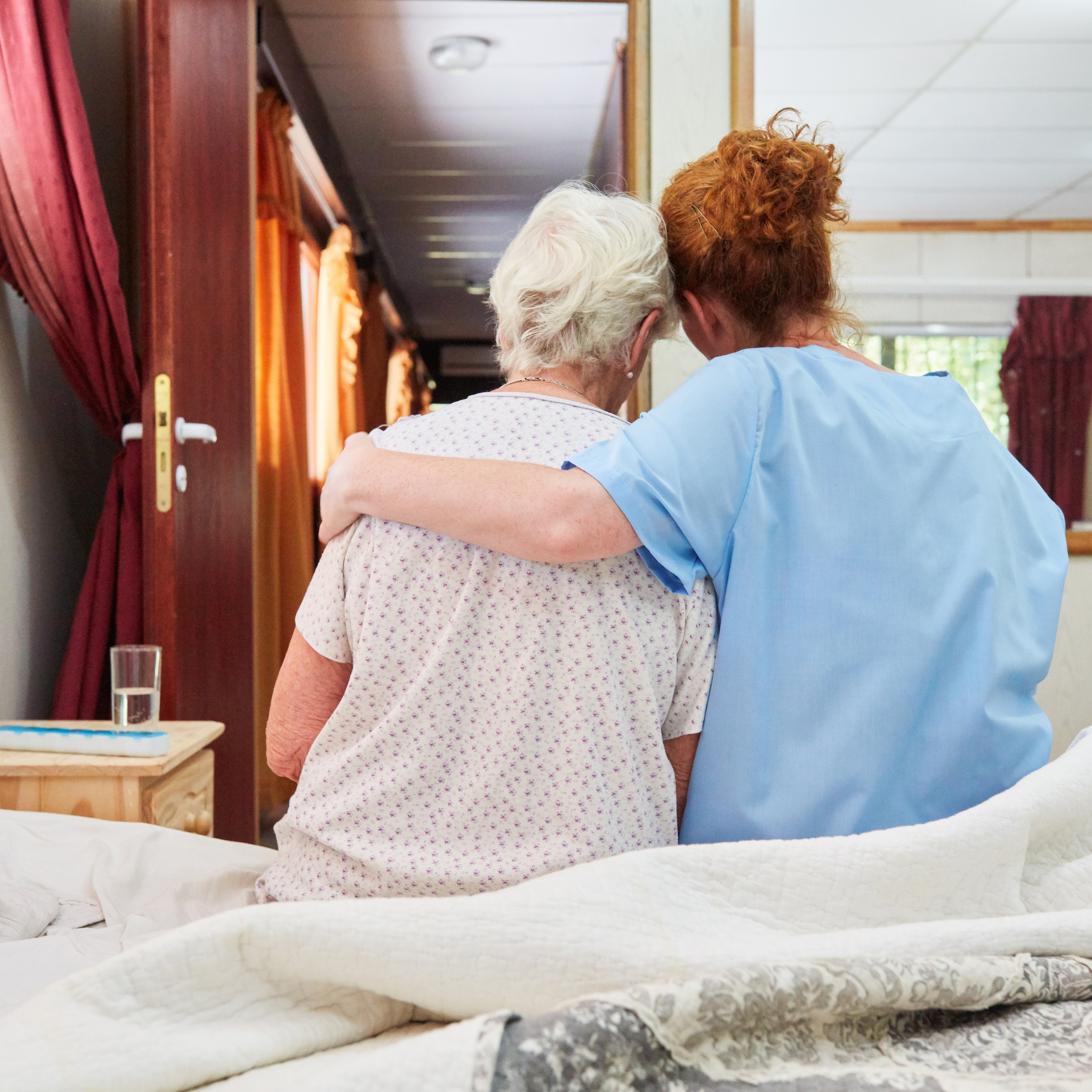 Long-term care staff providing,