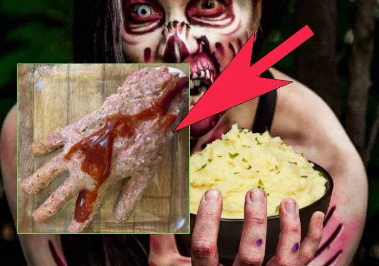 Zombie Hand Meatloaf