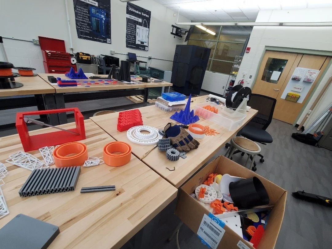 F-104 Lab at Western Michigan University showcasing engineering prototypes by Wes Banks