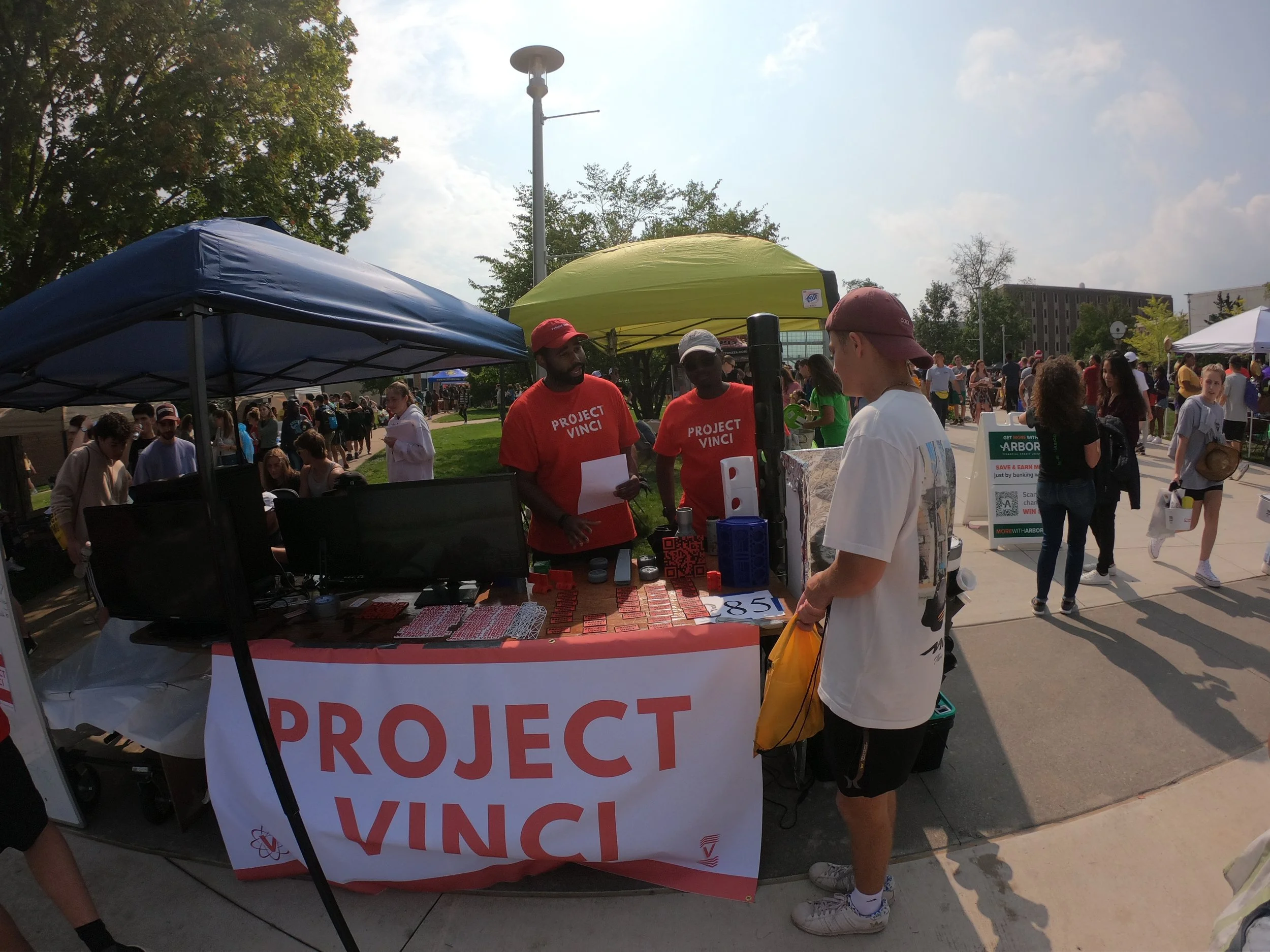 Wes Banks recruiting engineering students for a project-based organization focused on hands-on experience and skill development