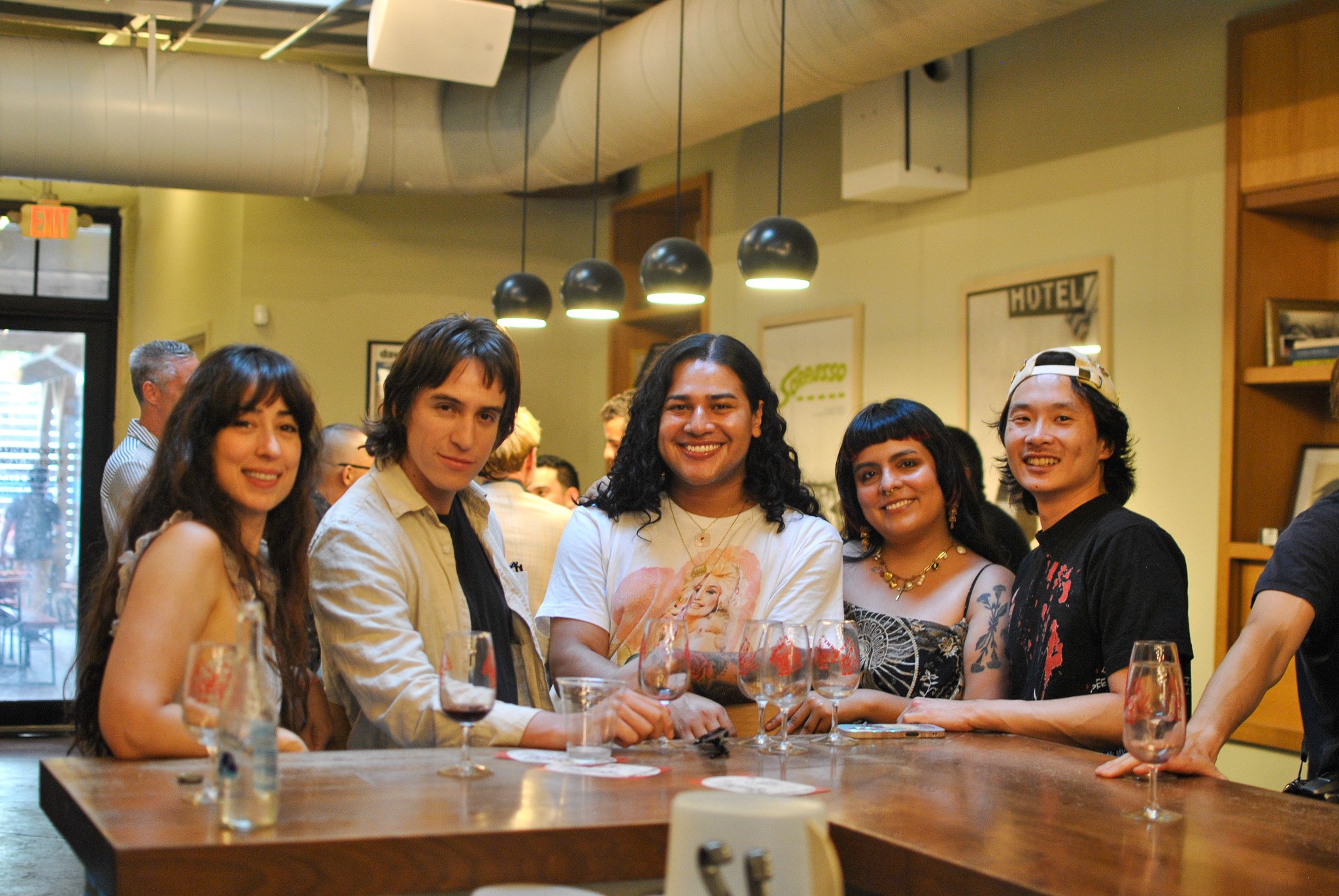 guests at Aperitivo Hour shot for Sonny's Pizza on DSLR